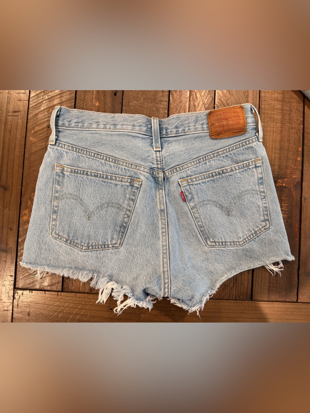 Levi's 501 Light Wash Denim Cutoff Shorts - Women's